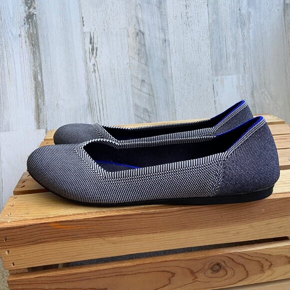 CLEARANCE! Rothy's Women's Size 12 The Flat Grey Mist Color Washable Flat Shoes - Picture 5 of 9
